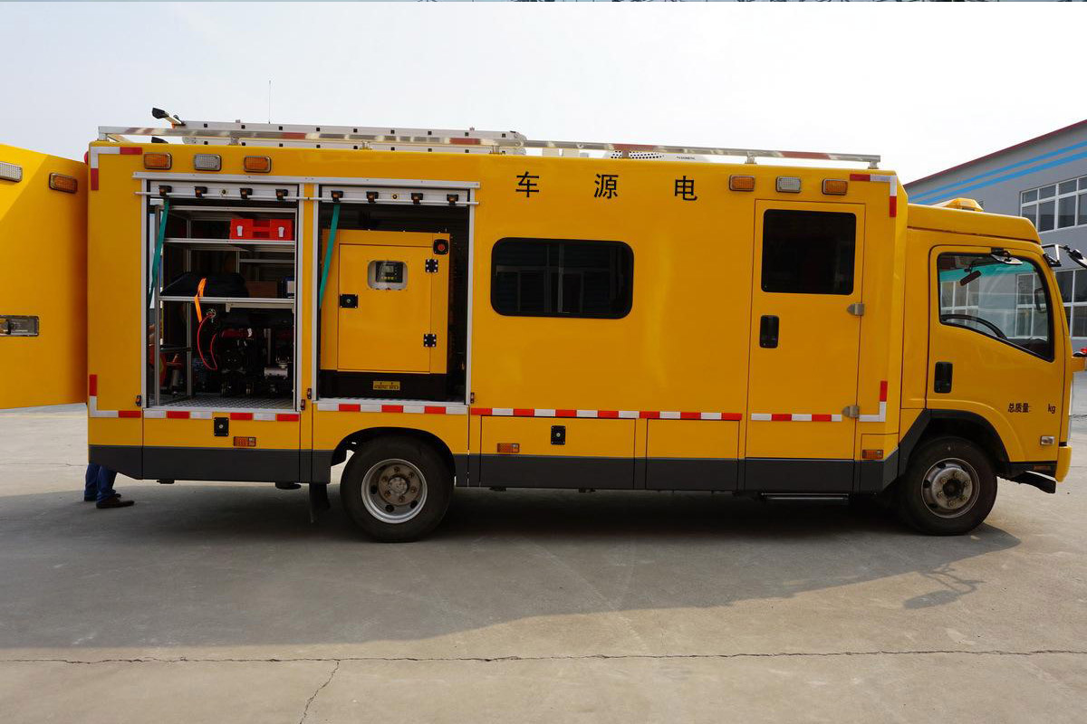 台山发电机租赁施工现场
