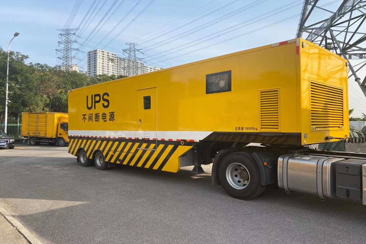 台山发电机租赁施工现场